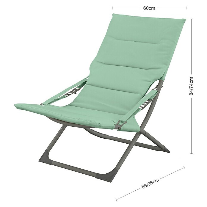 Sillón de jardín Sofia (An x Pr x Al: 60 x 88 x 84 cm, Verde agua, Poliéster) | BAUHAUS