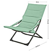 Sillón de jardín Sofia (An x Pr x Al: 60 x 88 x 84 cm, Verde agua, Poliéster) | BAUHAUS