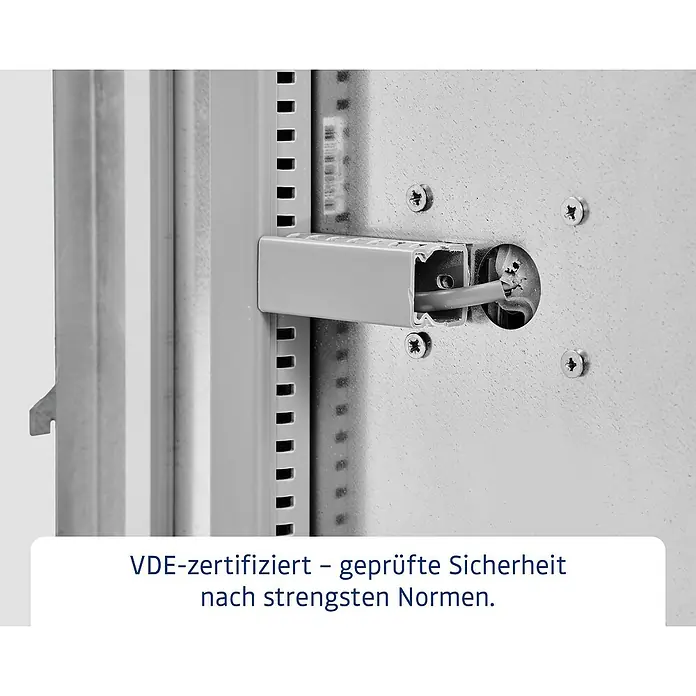 EcoStar Euroline Panel - L x B x H: 2 x 47 x 170 cm - VDE-zertifiziertes Gehäuse mit Kabeldurchführung für höchste Sicherheitsstandards.\n