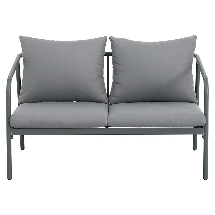 Conjunto de muebles Wesely (4 pzs., Acero/Poliéster, Gris) | BAUHAUS