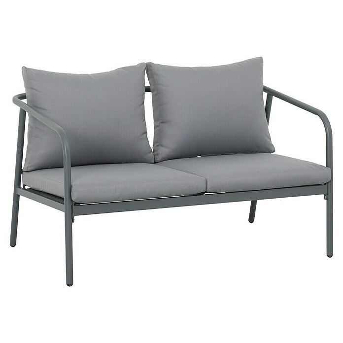 Conjunto de muebles Wesely (4 pzs., Acero/Poliéster, Gris) | BAUHAUS