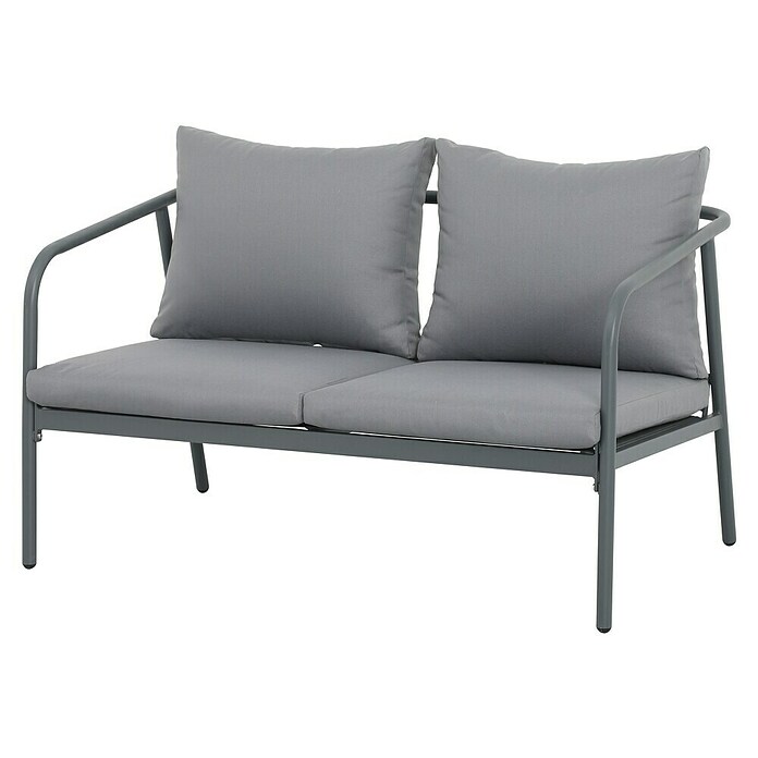 Conjunto de muebles Wesely (4 pzs., Acero/Poliéster, Gris) | BAUHAUS