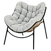 Sillón de jardín Cira II (An x Pr x Al: 94 x 103 x 96 cm, Marrón/Gris, Ratán sintético/Acero) | BAUHAUS
