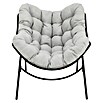 Sillón de jardín Cira II (An x Pr x Al: 94 x 103 x 96 cm, Marrón/Gris, Ratán sintético/Acero) | BAUHAUS