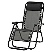 Sunfun Sillón de posiciones Forio (L x An x Al: 152 x 63 x 104 cm, Negro, Textiline/Acero) | BAUHAUS