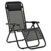 Sunfun Sillón de posiciones Forio (L x An x Al: 152 x 63 x 104 cm, Negro, Textiline/Acero) | BAUHAUS