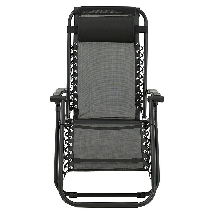 Sunfun Sillón de posiciones Forio (L x An x Al: 152 x 63 x 104 cm, Negro, Textiline/Acero) | BAUHAUS