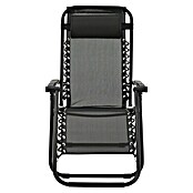 Sunfun Sillón de posiciones Forio (L x An x Al: 152 x 63 x 104 cm, Negro, Textiline/Acero) | BAUHAUS