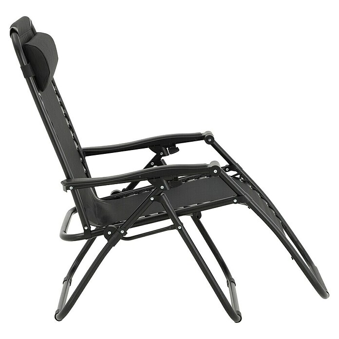 Sunfun Sillón de posiciones Forio (L x An x Al: 152 x 63 x 104 cm, Negro, Textiline/Acero) | BAUHAUS