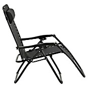 Sunfun Sillón de posiciones Forio (L x An x Al: 152 x 63 x 104 cm, Negro, Textiline/Acero) | BAUHAUS