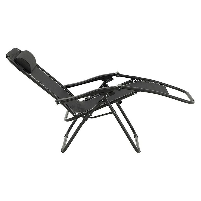 Sunfun Sillón de posiciones Forio (L x An x Al: 152 x 63 x 104 cm, Negro, Textiline/Acero) | BAUHAUS