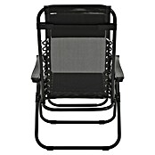 Sunfun Sillón de posiciones Forio (L x An x Al: 152 x 63 x 104 cm, Negro, Textiline/Acero) | BAUHAUS