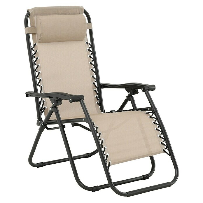 Sunfun Sillón de posiciones Forio (L x An x Al: 152 x 63 x 104 cm, Taupe, Textiline/Acero) | BAUHAUS