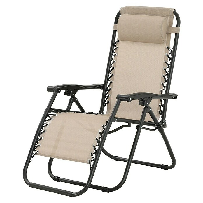 Sunfun Sillón de posiciones Forio (L x An x Al: 152 x 63 x 104 cm, Taupe, Textiline/Acero) | BAUHAUS
