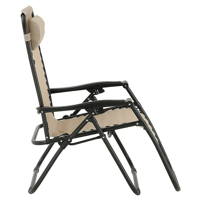 Sunfun Sillón de posiciones Forio (L x An x Al: 152 x 63 x 104 cm, Taupe, Textiline/Acero) | BAUHAUS
