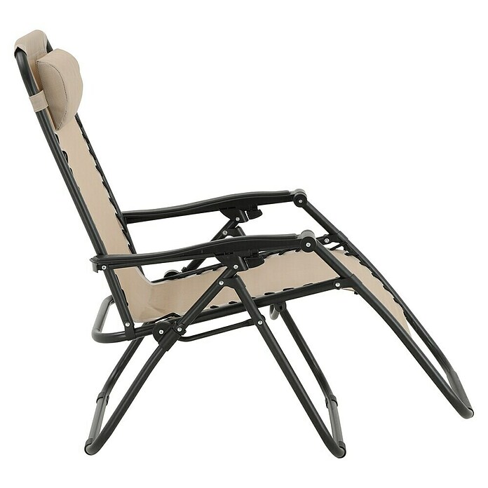Sunfun Sillón de posiciones Forio (L x An x Al: 152 x 63 x 104 cm, Taupe, Textiline/Acero) | BAUHAUS