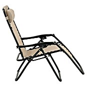 Sunfun Sillón de posiciones Forio (L x An x Al: 152 x 63 x 104 cm, Taupe, Textiline/Acero) | BAUHAUS