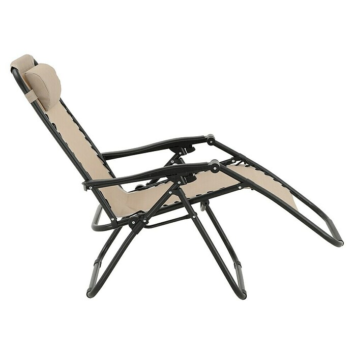 Sunfun Sillón de posiciones Forio (L x An x Al: 152 x 63 x 104 cm, Taupe, Textiline/Acero) | BAUHAUS