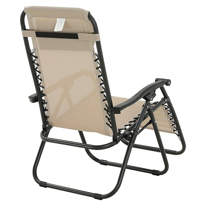 Sunfun Sillón de posiciones Forio (L x An x Al: 152 x 63 x 104 cm, Taupe, Textiline/Acero) | BAUHAUS