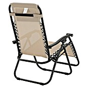 Sunfun Sillón de posiciones Forio (L x An x Al: 152 x 63 x 104 cm, Taupe, Textiline/Acero) | BAUHAUS