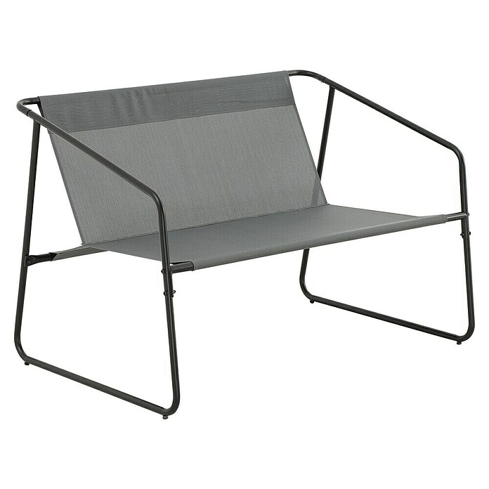 Conjunto de muebles Kateli (4 pzs., Acero/Textiline, Antracita) | BAUHAUS