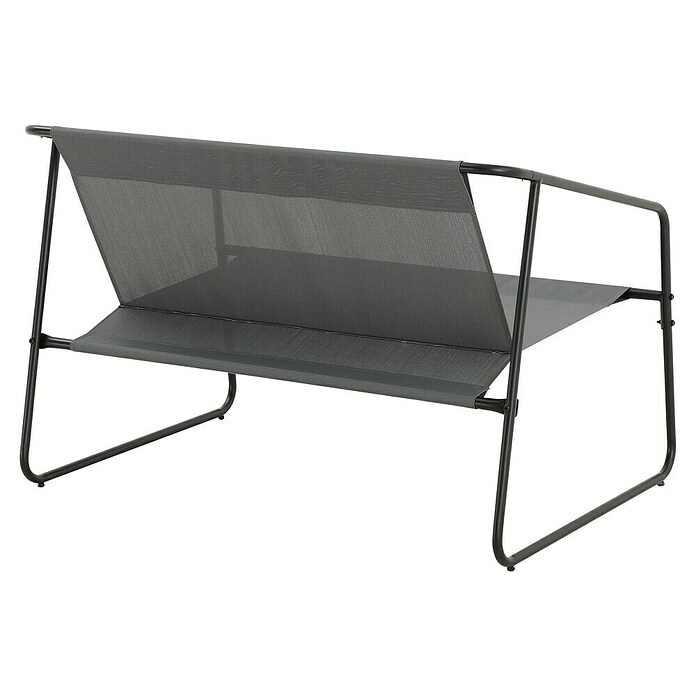 Conjunto de muebles Kateli (4 pzs., Acero/Textiline, Antracita) | BAUHAUS
