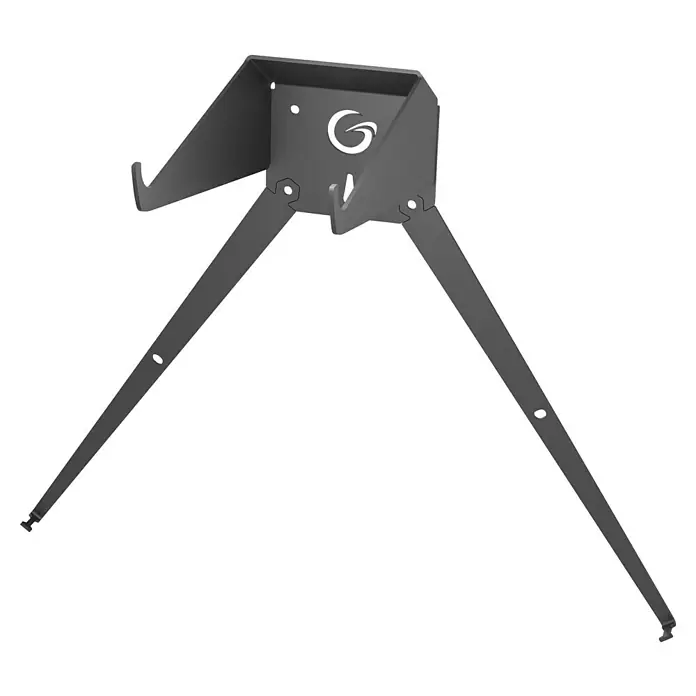 Grimsholm Green Wandhalterung für Rasenmäher - Mammotion Yuka - Die Abbildung zeigt ein modernes Wandregal mit Metallstruktur und minimalistischem Design, ideal zur stilvollen Aufbewahrung von Gegenständen.