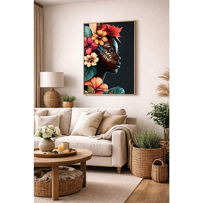 Lienzo Africana izquierda (Africana izquierda, An x Al: 50 x 70 cm) | BAUHAUS