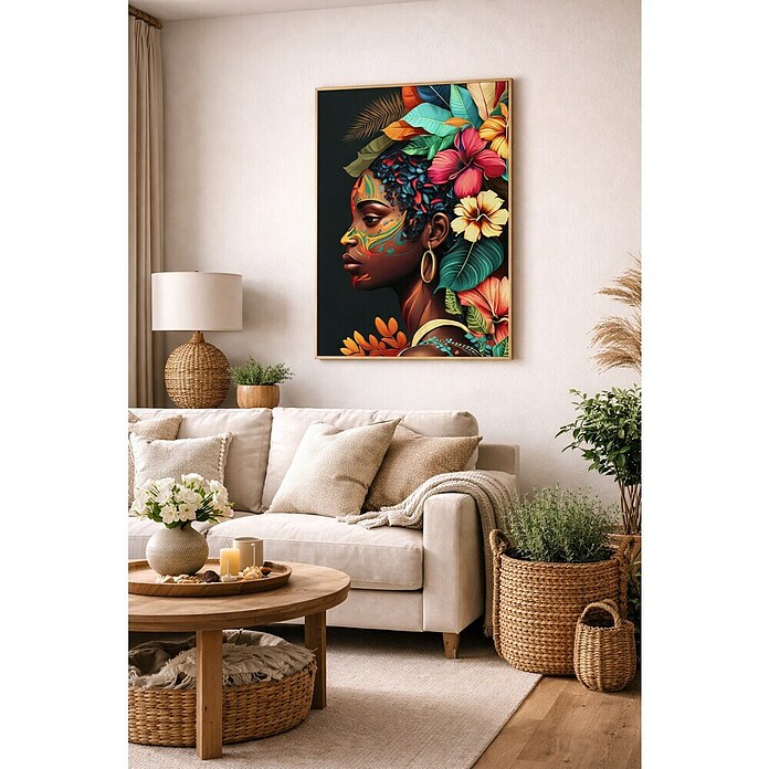 Lienzo Africana derecha (Africana derecha, An x Al: 50 x 70 cm) | BAUHAUS
