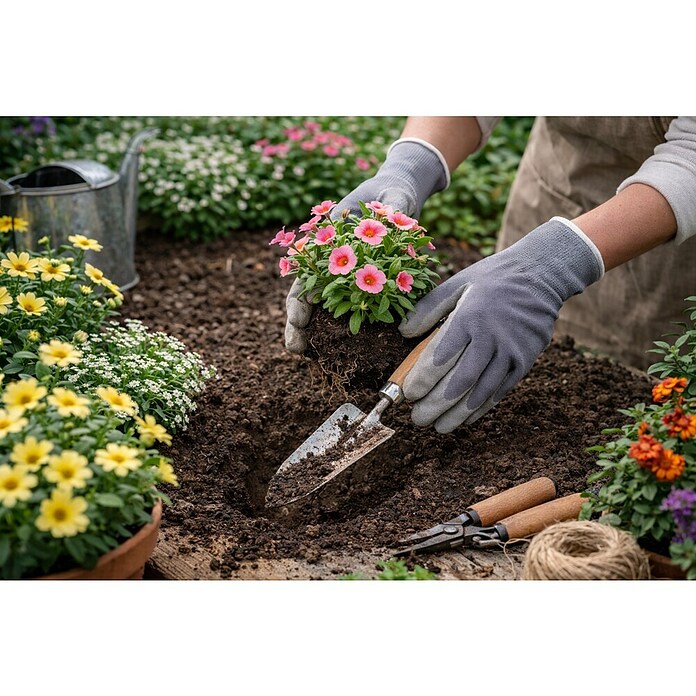 Guantes para jardín (Talla de ropa: 10, Gris)