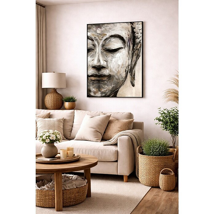 Lienzo Buda blanco (Buda blanco, An x Al: 50 x 70 cm) | BAUHAUS
