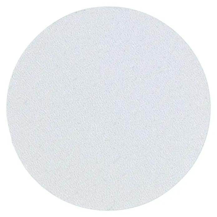 Wenko Anti-Rutsch-Pad - Transparent, Kleben, 6 Stk. - Nahaufnahme eines runden, weißen Filters. Ideal für Labore oder Reinigungsanwendungen.