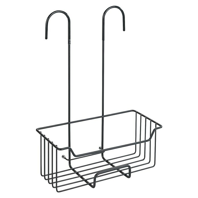 Wenko Duschkorb Milo (14 x 25 x 36 cm, Schwarz, Matt) | BAUHAUS