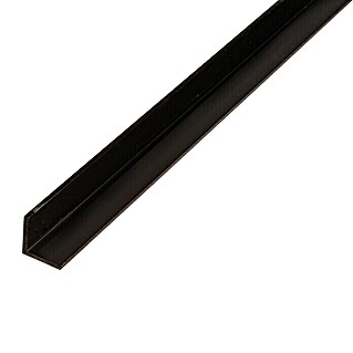 Kantoflex Perfil angular (1.000 x 25 x 25 mm, Espesor: 1,8 mm, PVC, Negro)