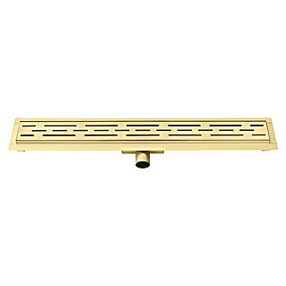 Best Design Douchegoot met flens - Nancy (Lengte rooster: 80 cm, Goud)