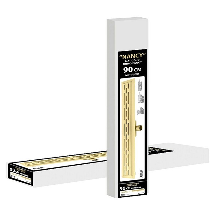 Best Design Douchegoot met flens - Nancy (Lengte rooster: 90 cm, Goud) | BAUHAUS