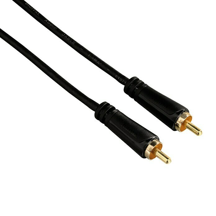 Hama Audio-Kabel2 x Cinch-Stecker, 1,5 m, Vergoldete Kontakte Front View