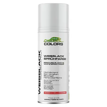 Colors  Farbspray Sprühlack 400ml RAL9016 Weisslack Weiss Glanz