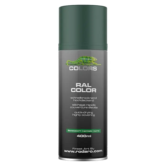 COLORS Sprühlack 400ml  RAL6005 Moosgrün Seidenmatt - 