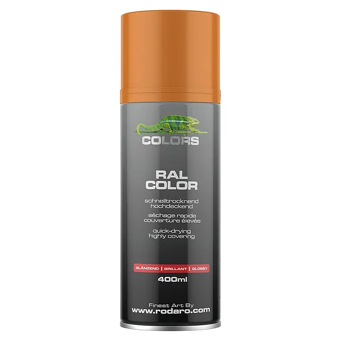 Colors Farbspray Sprühlack 400ml RAL2003 Orange Glanz - RAL2003 - Orange Glanz, Sprühdose
