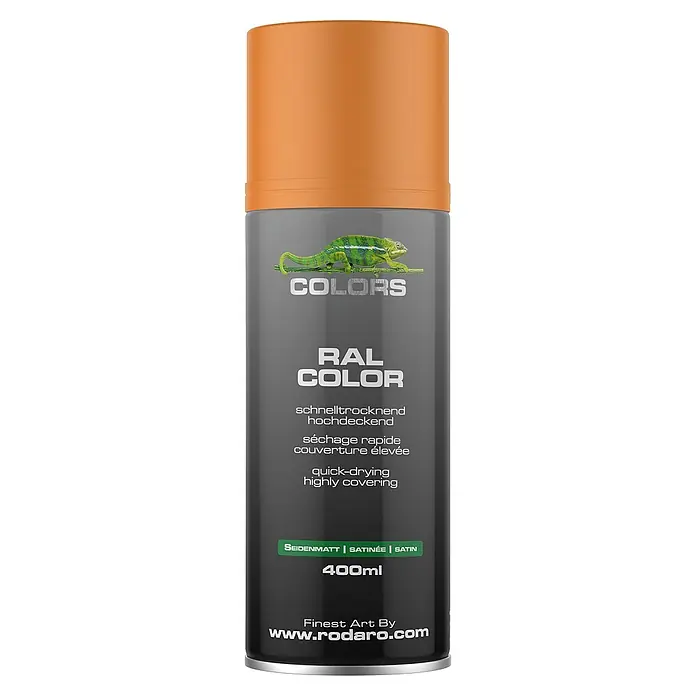 Colors Farbspray Sprühlack 400ml RAL2003 Pastellorange Seidenmatt - RAL2003 - Pastellorange Seidenmatt, Sprühdose