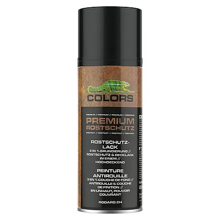 Colors  Farbspray 3in1 Rostschutzlack Spraydose Schwarz Glanz