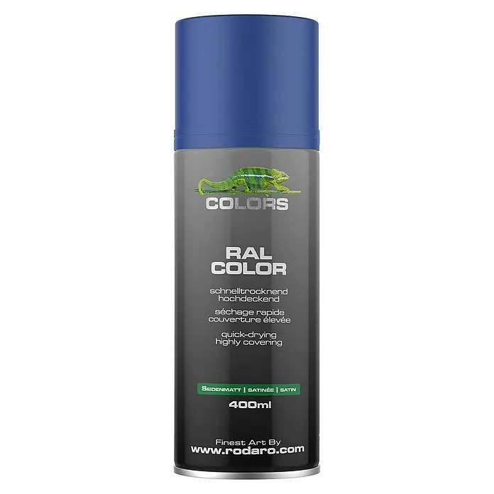 Colors Farbspray Sprühlack 400ml RAL5002 Ultramarinblau Seidenmatt - RAL5002 - Ultramarinblau Seidenmatt, Sprühdose