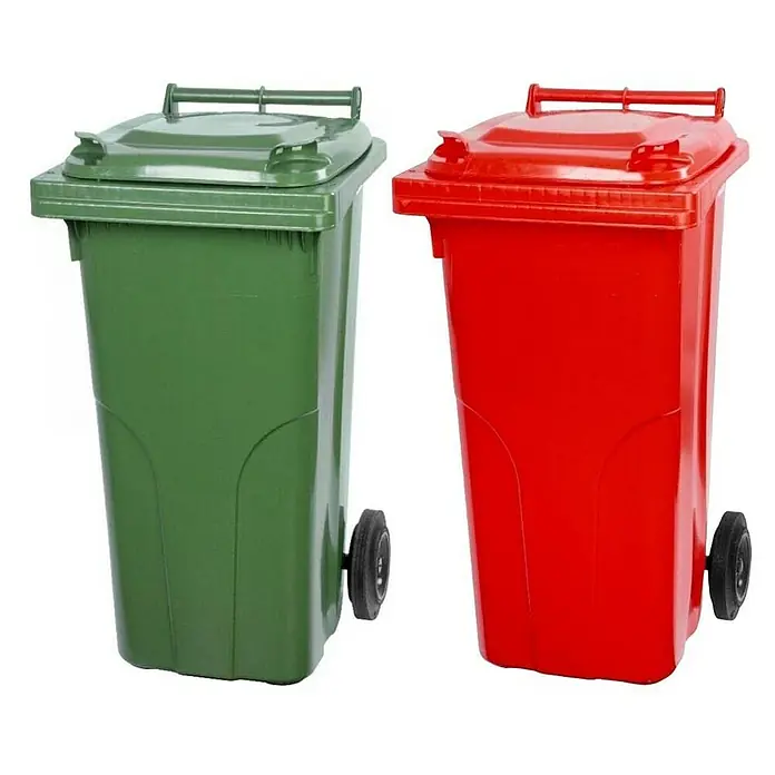 Proregal Mülltonne SuperSparSet 2x - 2-Rad-Tonne MGB - Grün & Rot