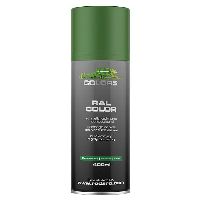 COLORS Sprühlack 400ml  RAL6002 Laubgrün Seidenmat - 