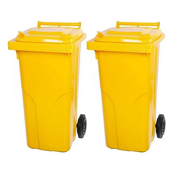 Proregal Mülltonne SuperSparSet 2x - 2-Rad-Tonne MGB - Gelb