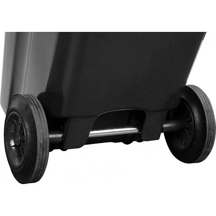 Proregal Mülltonne SuperSparSet 2x - 2-Rad-Tonne MGB - Grau/Schwarz