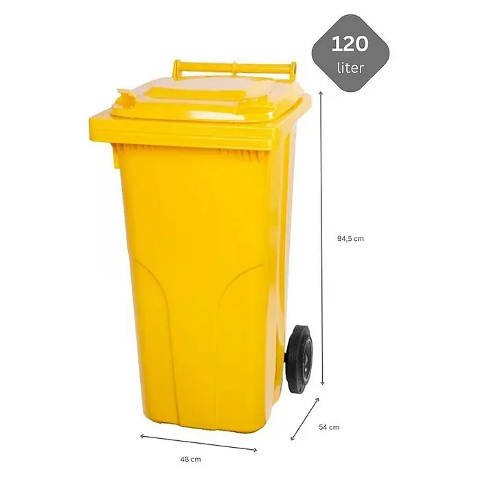Proregal Mülltonne SuperSparSet 2x - 2-Rad-Tonne MGB - Gelb & Grün