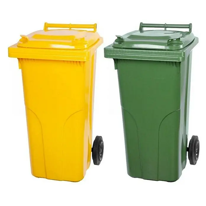 Proregal Mülltonne SuperSparSet 2x - 2-Rad-Tonne MGB - Gelb & Grün