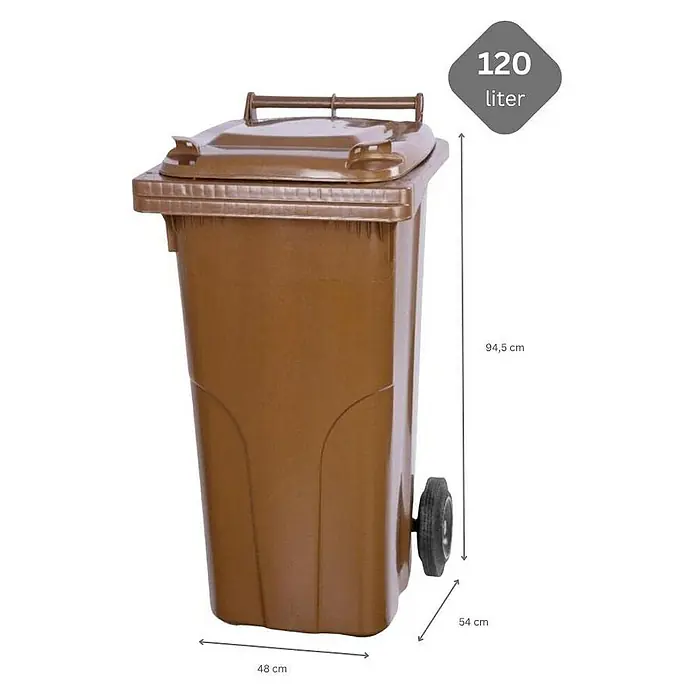 Proregal Mülltonne SuperSparSet 2x - 2-Rad-Tonne MGB - Braun